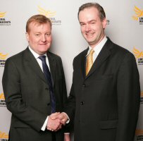 Charles Kennedy with Simon Higginson our Prospective Parliamentary Candidate